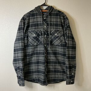 Pacific Crest Large Hooded Plaid Flannel Shirt Jacket NWT